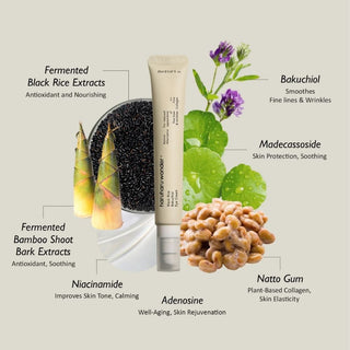 Crème contour des yeux au bakuchiol et au riz noir